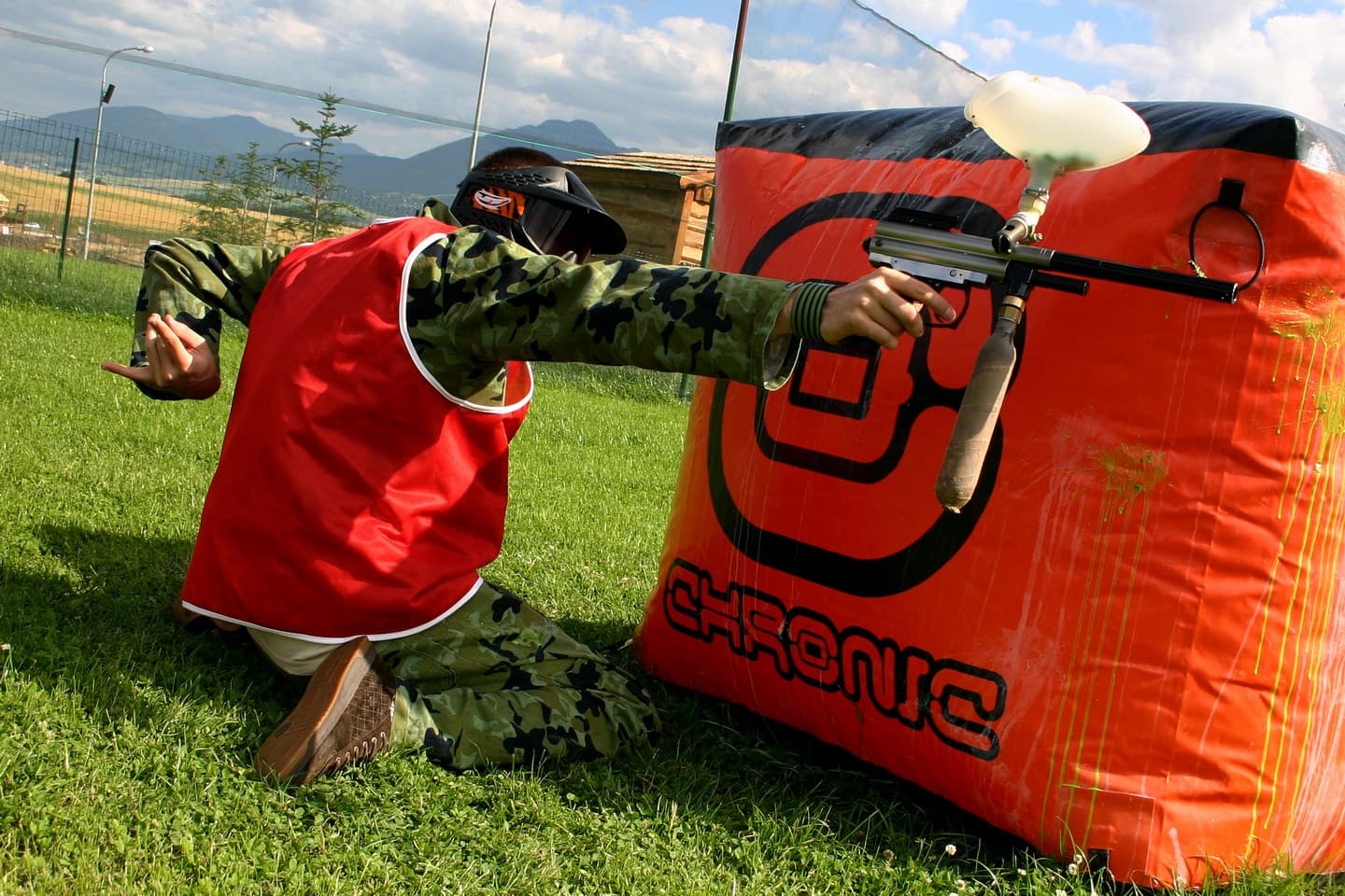 Paintball akcia v lese